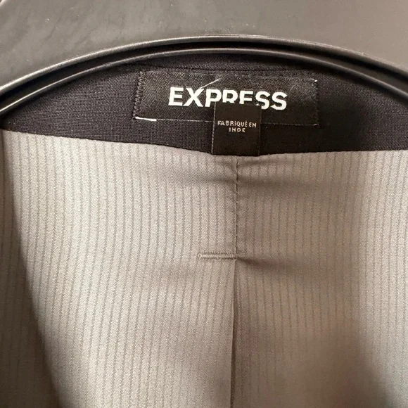 Express Extra Slim Wool Blend Black Suit Jacket and (new with tags) Vest for Men